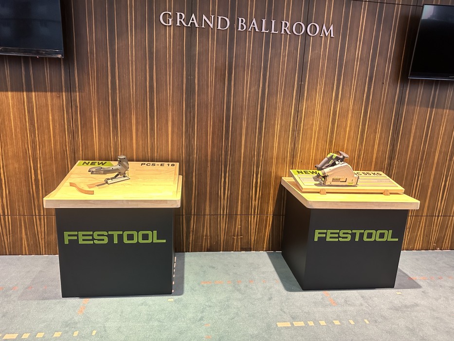 FESTOOL 공구 전시대 원목 맞춤 제작 이미지 0